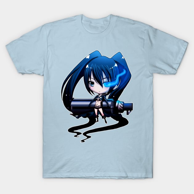 Chibi Black Rock Shooter T-Shirt by DasGnomo